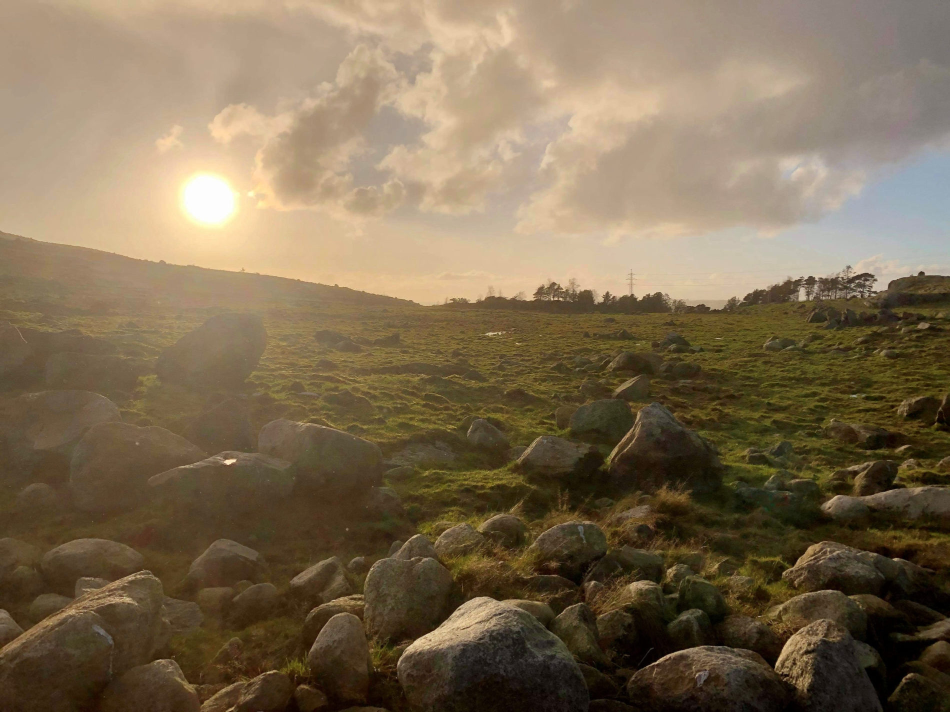 Landskap på Jæren. Foto.