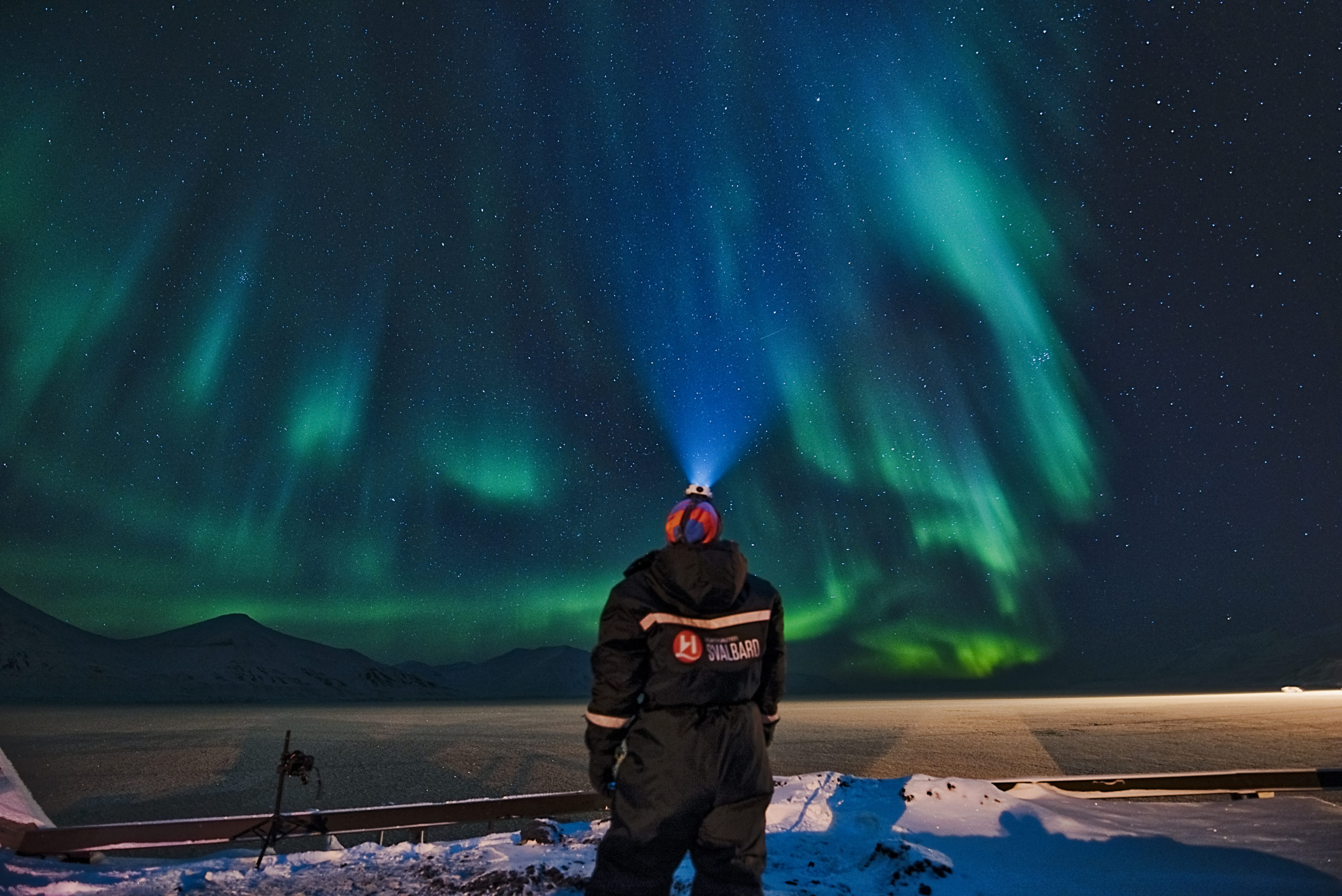 Foto: Nordlys på Svalbard.