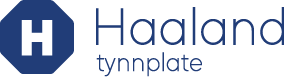 Illustrasjon: Haaland Tynnplate logo.