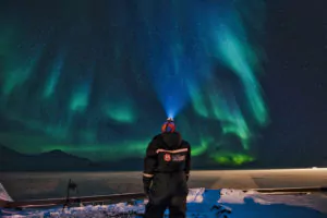 Foto: Nordlys på Svalbard.